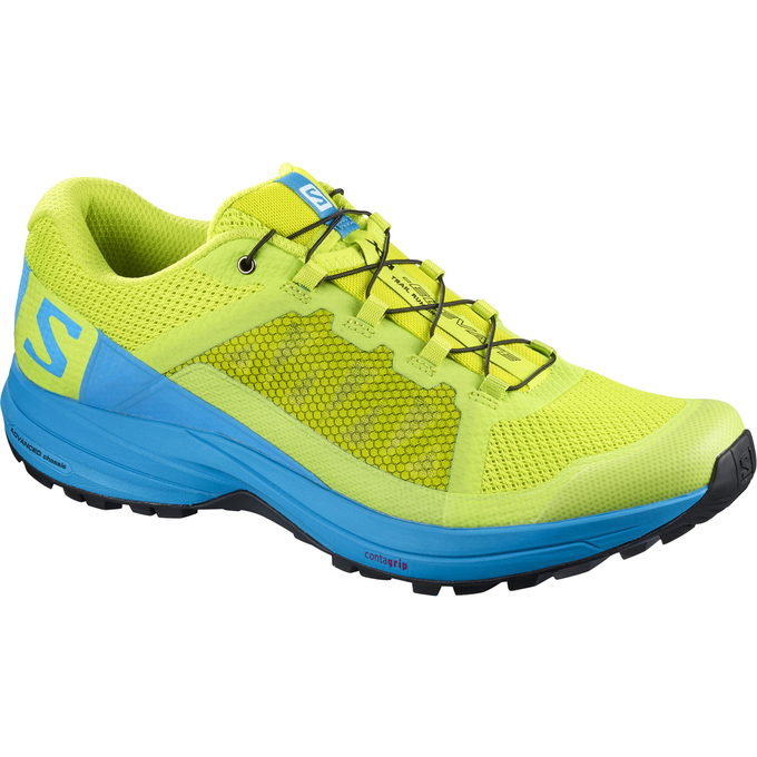 Salomon Singapore Mens Trail Running Shoes - XA ELEVATE Yellow/Blue | 03215-NDJU